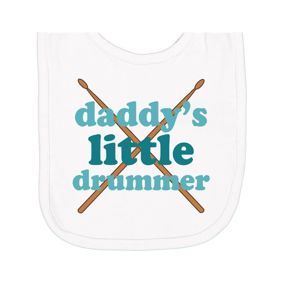 Inktastic Daddy's Little Drummer Newborn Bib
