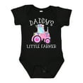 thumbnail image 1 of Inktastic Daddy's Little Farmer- Pink Tractor and Flowers Boys or Girls Baby Bodysuit, 1 of 5