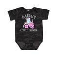 thumbnail image 1 of Inktastic Daddy's Little Farmer- Pink Tractor and Flowers Boys or Girls Baby Bodysuit, 1 of 5