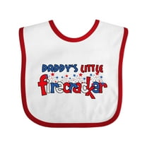 Inktastic Daddy's Little Firecracker Boys or Girls Baby Bib