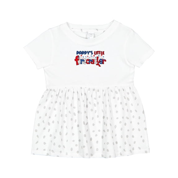 Inktastic Daddy's Little Firecracker Girls Baby Dress