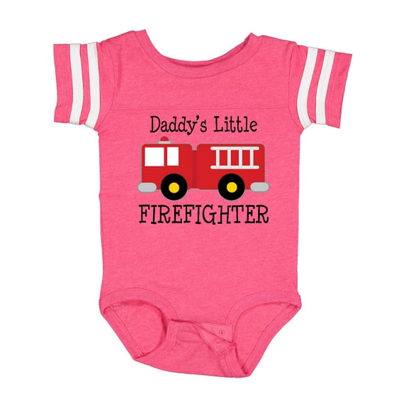 Inktastic Daddy's Little Firefighter Boys or Girls Baby Bodysuit