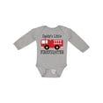 thumbnail image 1 of Inktastic Daddy's Little Firefighter Boys or Girls Long Sleeve Baby Bodysuit, 1 of 5