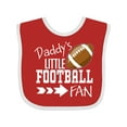 thumbnail image 1 of Inktastic Daddy's Little Football Fan Boys or Girls Baby Bib, 1 of 4