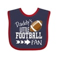 thumbnail image 1 of Inktastic Daddy's Little Football Fan Boys or Girls Baby Bib, 1 of 4
