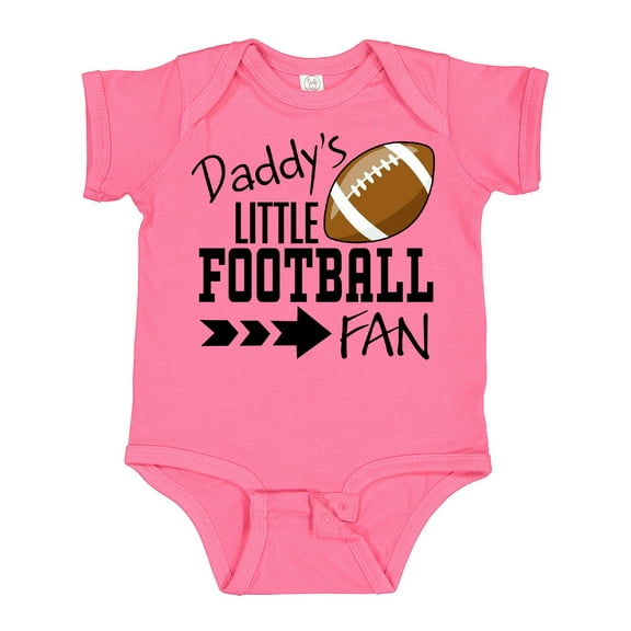 Inktastic Daddy's Little Football Fan Boys or Girls Baby Bodysuit