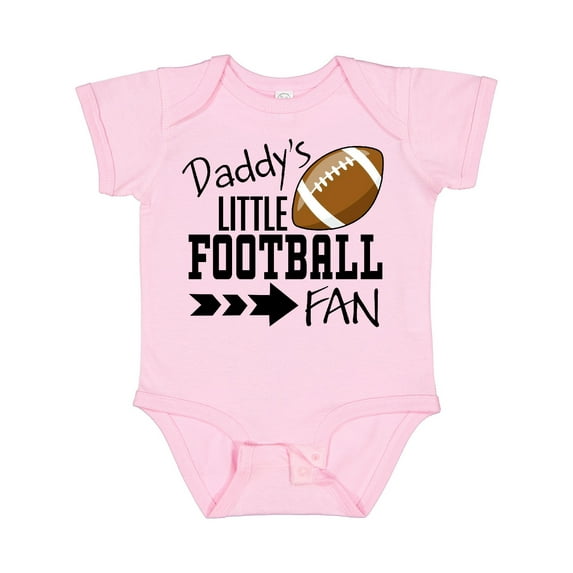 Inktastic Daddy's Little Football Fan Boys or Girls Baby Bodysuit