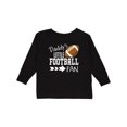 thumbnail image 1 of Inktastic Daddy's Little Football Fan Boys or Girls Long Sleeve Toddler T-Shirt, 1 of 5