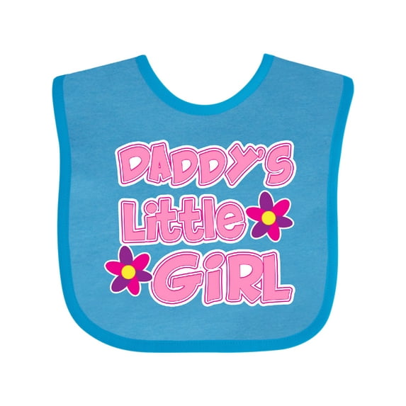 Inktastic Daddy's Little Girl Girls Baby Bib