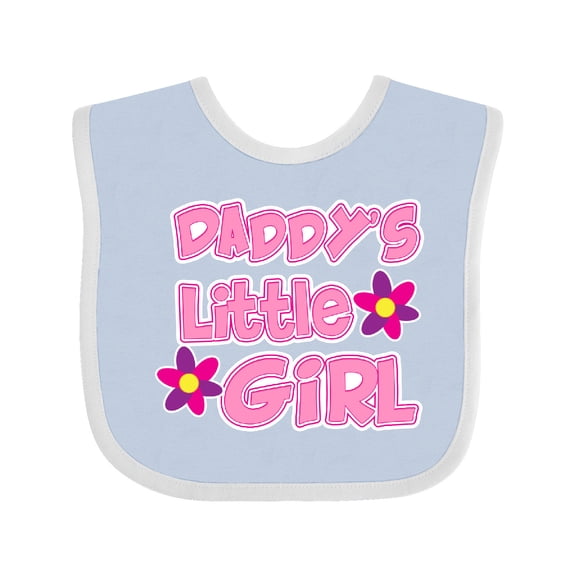 Inktastic Daddy's Little Girl Girls Baby Bib