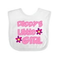 thumbnail image 1 of Inktastic Daddy's Little Girl Girls Baby Bib, 1 of 4