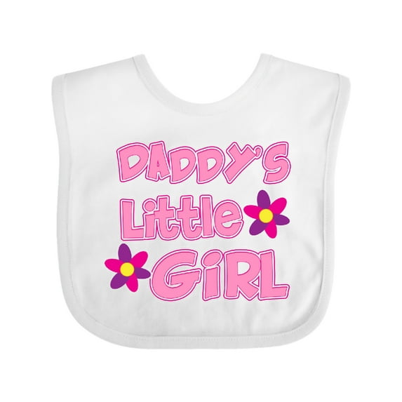 Inktastic Daddy's Little Girl Girls Baby Bib