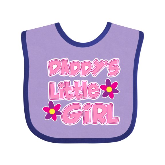 Inktastic Daddy's Little Girl Girls Baby Bib