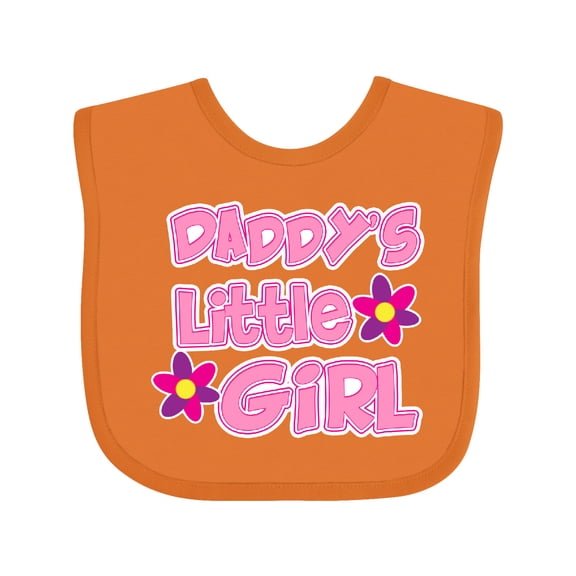 Inktastic Daddy's Little Girl Girls Baby Bib
