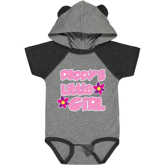 Inktastic Daddy's Little Girl Girls Baby Bodysuit