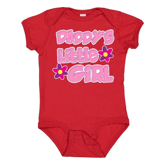 Inktastic Daddy's Little Girl Girls Baby Bodysuit