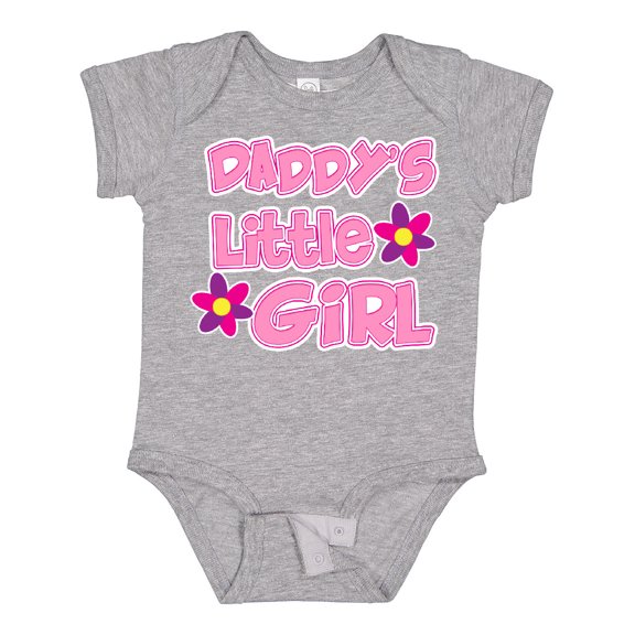 Inktastic Daddy's Little Girl Girls Baby Bodysuit