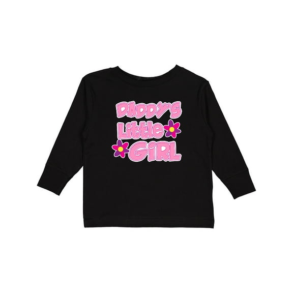 Inktastic Daddy's Little Girl Girls Long Sleeve Toddler T-Shirt