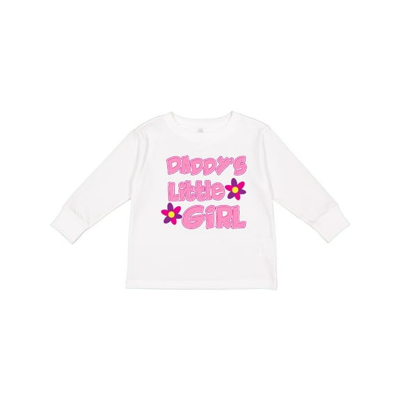 Inktastic Daddy's Little Girl Girls Long Sleeve Toddler T-Shirt
