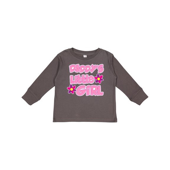 Inktastic Daddy's Little Girl Girls Long Sleeve Toddler T-Shirt