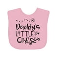 thumbnail image 1 of Inktastic Daddy's Little Girl with Hearts Flower and Butterfly Girls Baby Bib, 1 of 4