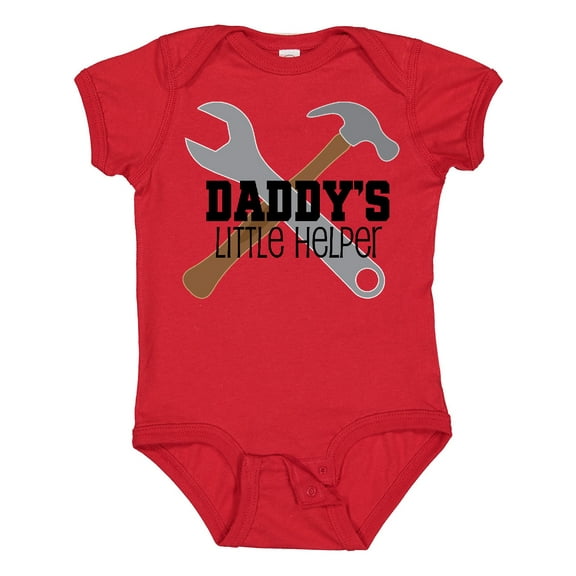 Inktastic Daddy's Little Helper Tool Set Boys Baby Bodysuit