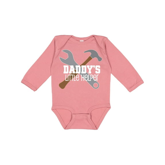 Inktastic Daddy's Little Helper Tool Set Boys Long Sleeve Baby Bodysuit