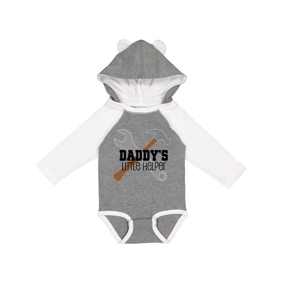 Inktastic Daddy's Little Helper Tool Set Boys Long Sleeve Baby Bodysuit