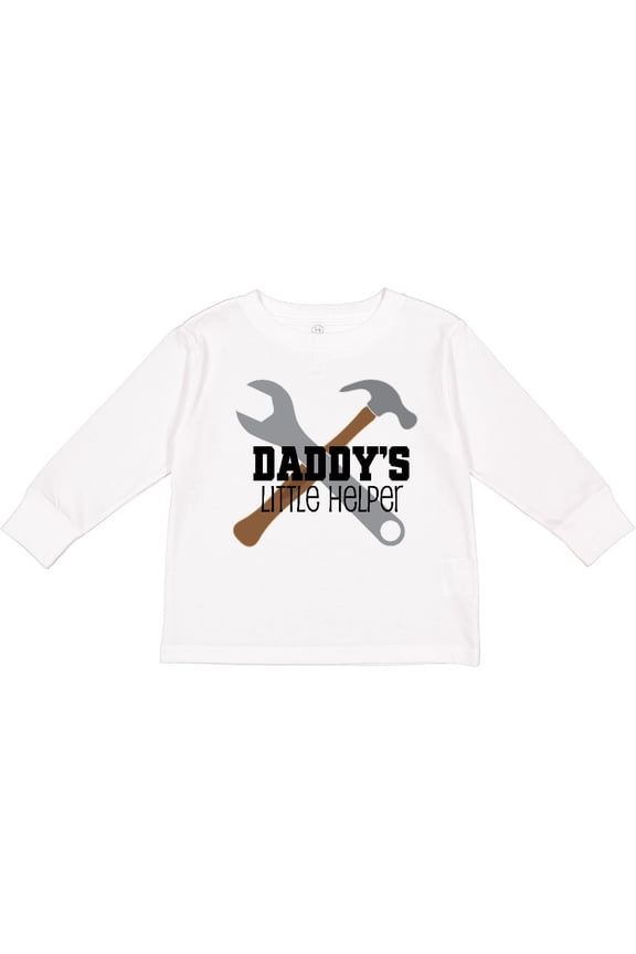 Daddy's Little Helper Tool Set Boys Long Sleeve Toddler T-Shirt