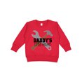 thumbnail image 1 of Inktastic Daddy's Little Helper Tool Set Toddler Sweatshirt, 1 of 4