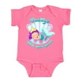 thumbnail image 1 of Inktastic Daddy's Little Mermaid Girls Baby Bodysuit, 1 of 5