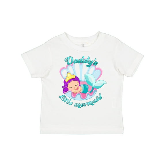 Inktastic Daddy's Little Mermaid Girls Toddler T-Shirt