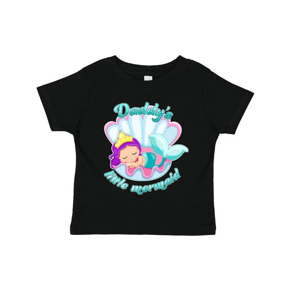Inktastic Daddy's Little Mermaid Girls Toddler T-Shirt