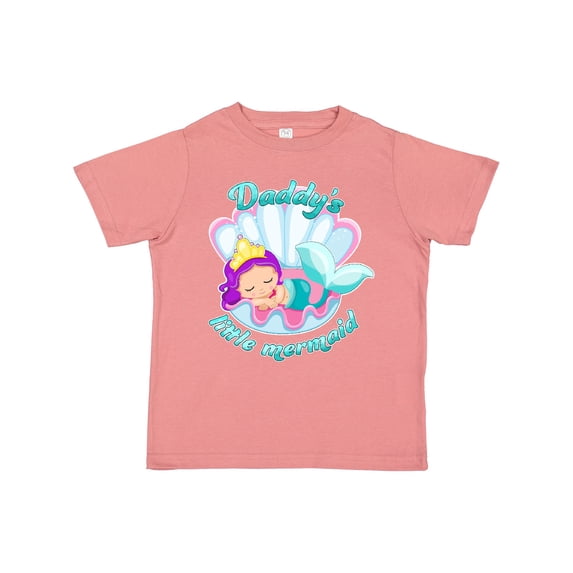 Inktastic Daddy's Little Mermaid Girls Toddler T-Shirt