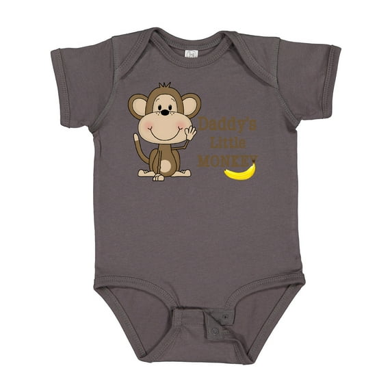 Inktastic Daddy's Little Monkey Boys or Girls Baby Bodysuit