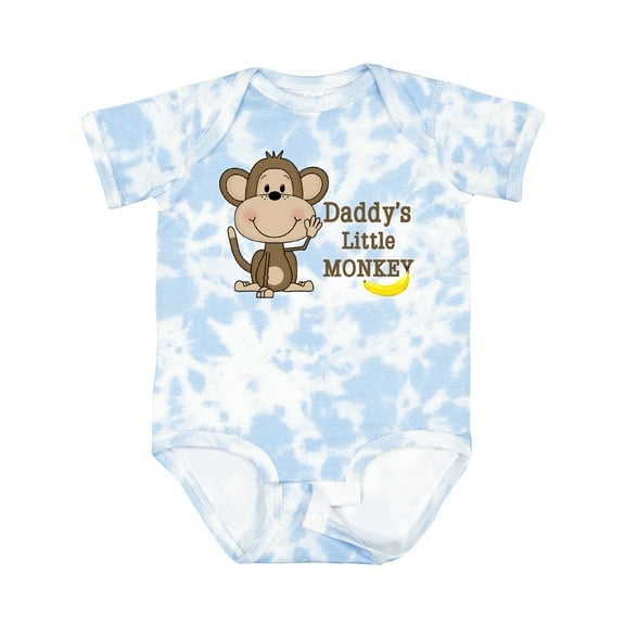 Inktastic Daddy's Little Monkey Boys or Girls Baby Bodysuit