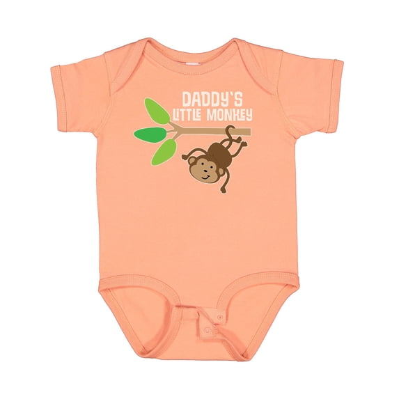 Inktastic Daddy's Little Monkey Boys or Girls Baby Bodysuit