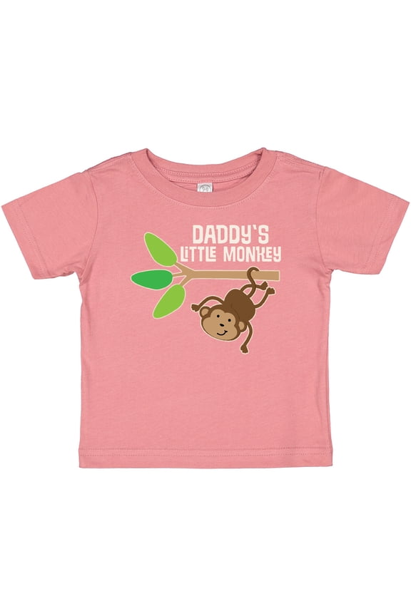 Daddy's Little Monkey Boys or Girls Baby T-Shirt