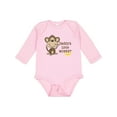 thumbnail image 1 of Inktastic Daddy's Little Monkey Boys or Girls Long Sleeve Baby Bodysuit, 1 of 5