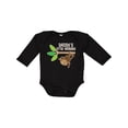 thumbnail image 1 of Inktastic Daddy's Little Monkey Boys or Girls Long Sleeve Baby Bodysuit, 1 of 5