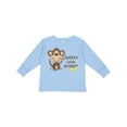 thumbnail image 1 of Inktastic Daddy's Little Monkey Boys or Girls Long Sleeve Toddler T-Shirt, 1 of 5