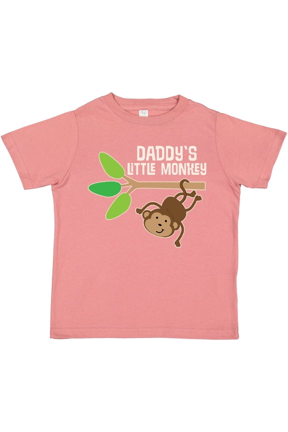 Daddy's Little Monkey Boys or Girls Toddler T-Shirt