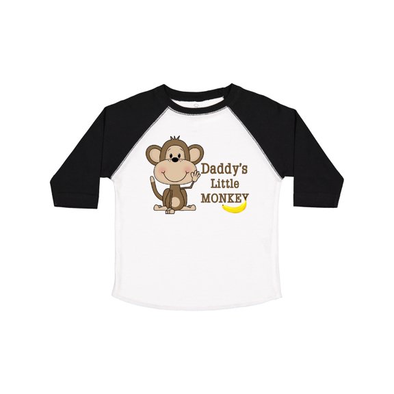 Inktastic Daddy's Little Monkey Boys or Girls Toddler T-Shirt