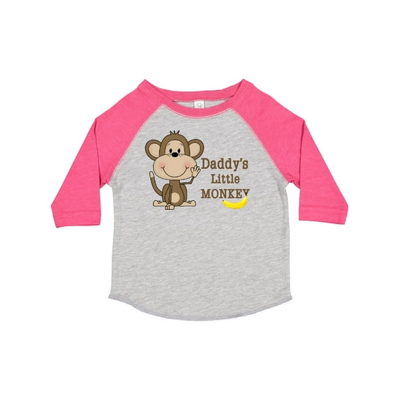 Inktastic Daddy's Little Monkey Boys or Girls Toddler T-Shirt