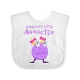 thumbnail image 1 of Inktastic Daddy's Little Monster Girls Baby Bib, 1 of 4