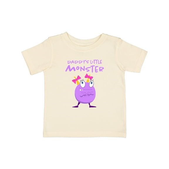 Inktastic Daddy's Little Monster Girls Baby T-Shirt
