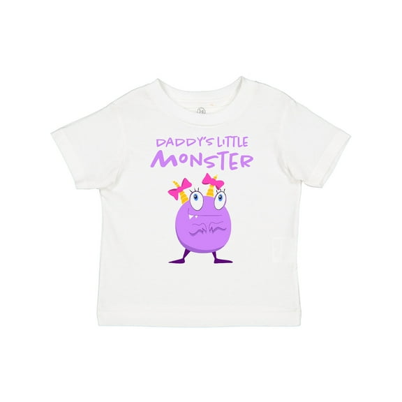 Inktastic Daddy's Little Monster Girls Toddler T-Shirt