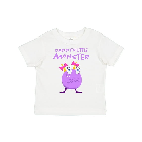 Inktastic Daddy's Little Monster Girls Toddler T-Shirt