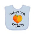 thumbnail image 1 of Inktastic Daddy's Little Peach Cute Peach Heart Boys or Girls Baby Bib, 1 of 4