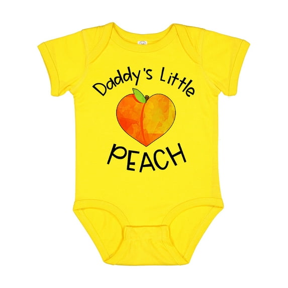 Inktastic Daddy's Little Peach Cute Peach Heart Boys or Girls Baby Bodysuit
